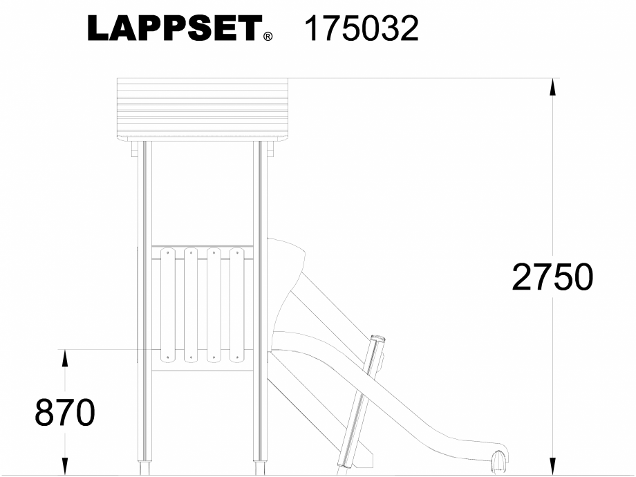 Pagina 1-CAD-DWG Echipament de joaca pentru copii - 175032 LAPPSET Detaliu de produs CLOVER 