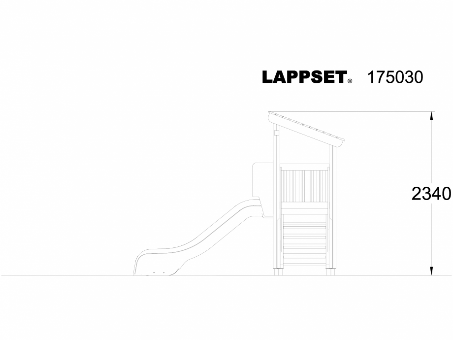 Pagina 1-CAD-DWG Echipament de joaca pentru copii - 175030 LAPPSET Detaliu de produs CLOVER 