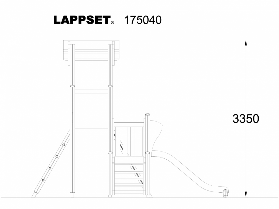 Pagina 1-CAD-DWG Echipament de joaca pentru copii - 175040 LAPPSET Detaliu de produs CLOVER 