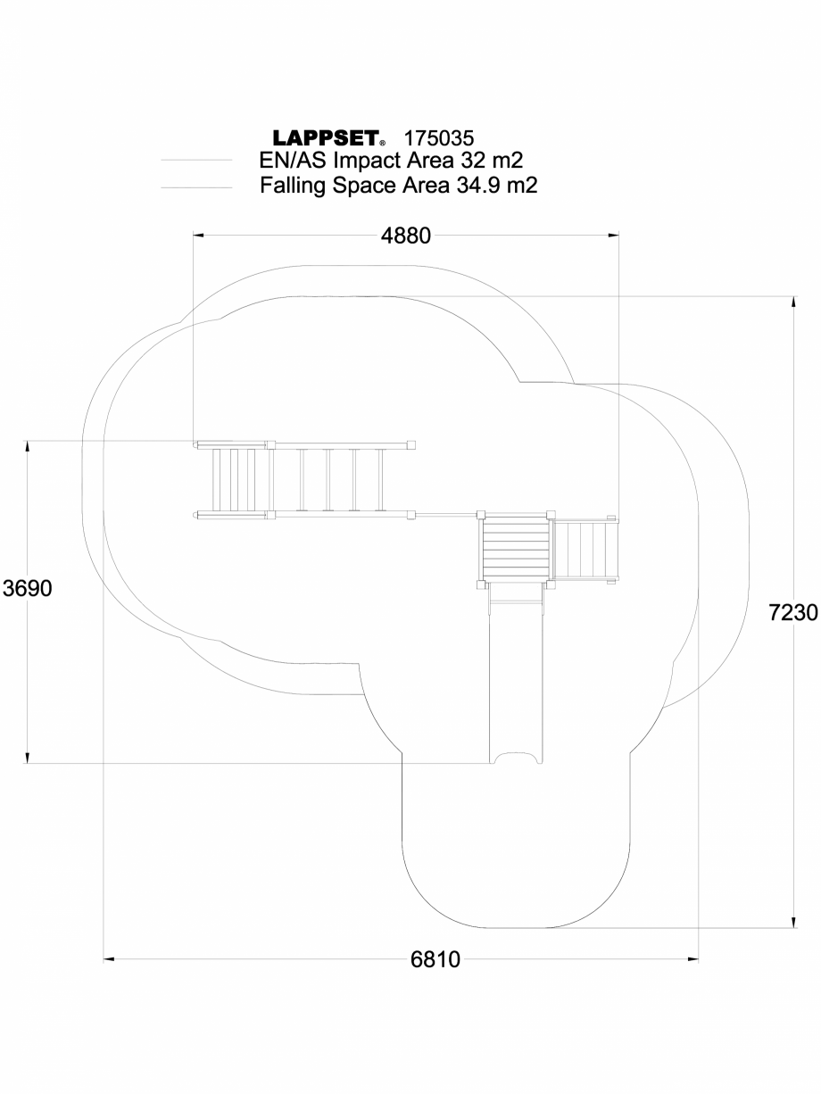 Pagina 1-CAD-DWG Echipament de joaca pentru copii - 175035 LAPPSET Detaliu de produs CLOVER 