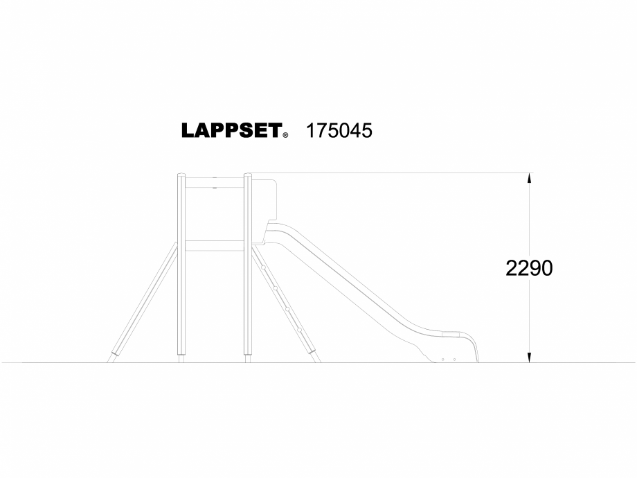 Pagina 1-CAD-DWG Echipament de joaca pentru copii - 175045 LAPPSET Detaliu de produs CLOVER 