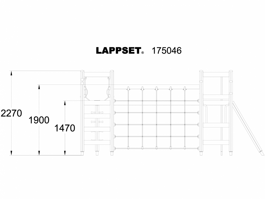 Pagina 1-CAD-DWG Echipament de joaca pentru copii - 175046 LAPPSET Detaliu de produs CLOVER 