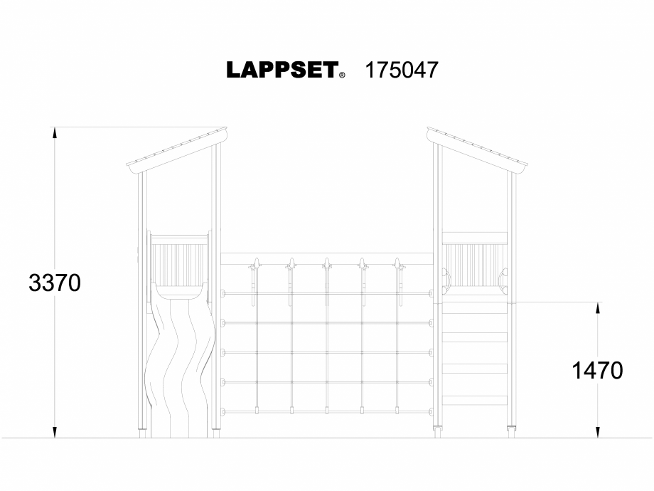 Pagina 1-CAD-DWG Echipament de joaca pentru copii - 175047 LAPPSET Detaliu de produs CLOVER 