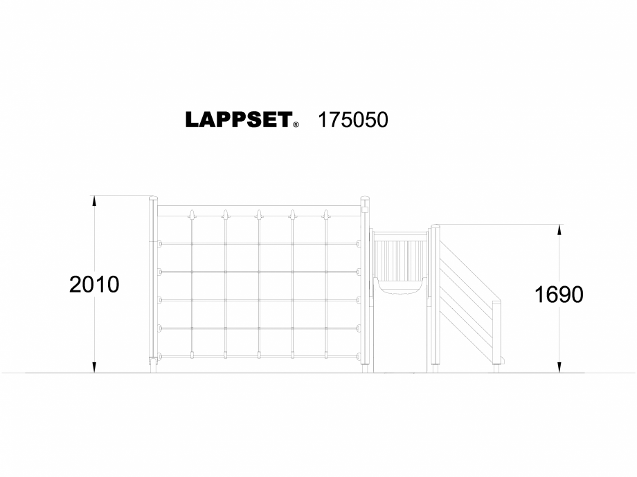 Pagina 1-CAD-DWG Echipament de joaca pentru copii - 175050 LAPPSET Detaliu de produs CLOVER 