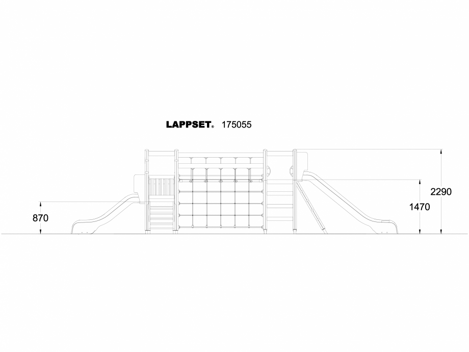 Pagina 1-CAD-DWG Echipament de joaca pentru copii - 175055 LAPPSET Detaliu de produs CLOVER 