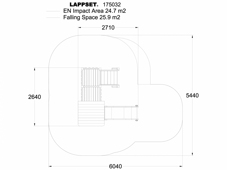 Pagina 1 - CAD-DWG Echipament de joaca pentru copii - 175032 LAPPSET Detaliu de produs CLOVER 