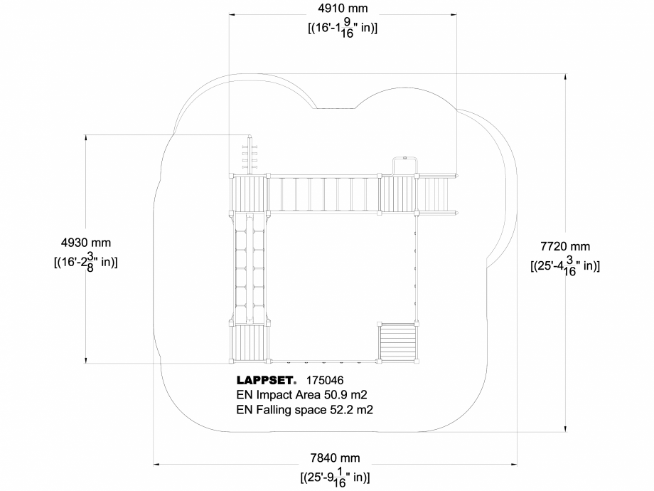 Pagina 1-CAD-DWG Echipament de joaca pentru copii - 175046 LAPPSET Detaliu de produs CLOVER 