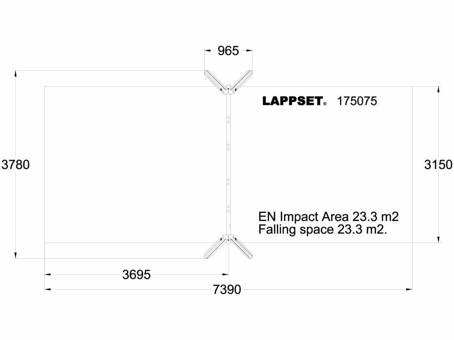 Pagina 1-CAD-DWG Echipament de joaca pentru copii - 175075 LAPPSET Detaliu de produs CLOVER 