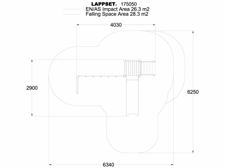 Pagina 1 - CAD-DWG Echipament de joaca pentru copii - 175050 LAPPSET Detaliu de produs CLOVER 
