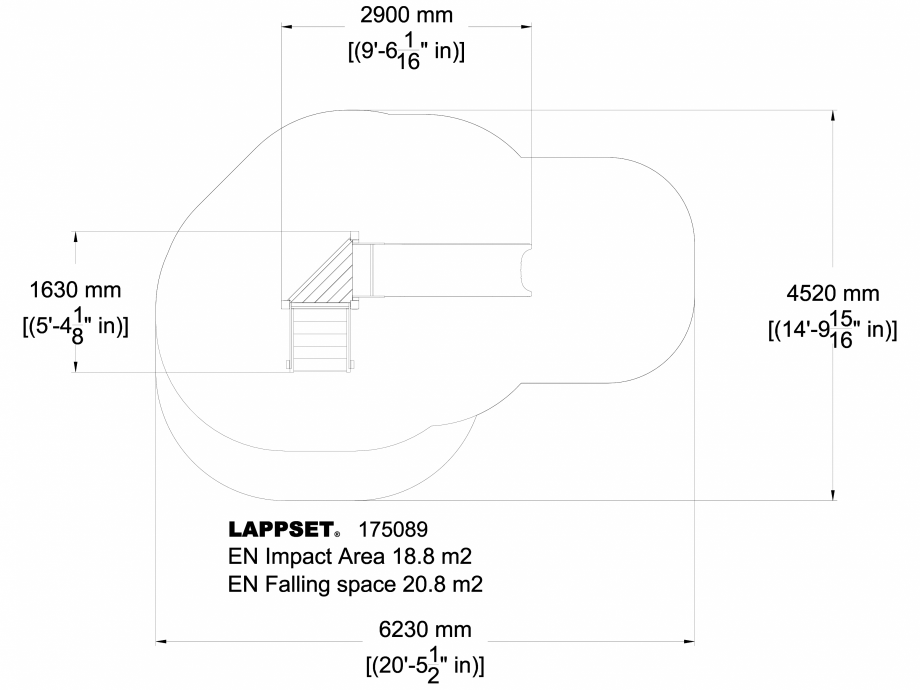 Pagina 1-CAD-DWG Echipament de joaca pentru copii - 175089 LAPPSET Detaliu de produs CLOVER 