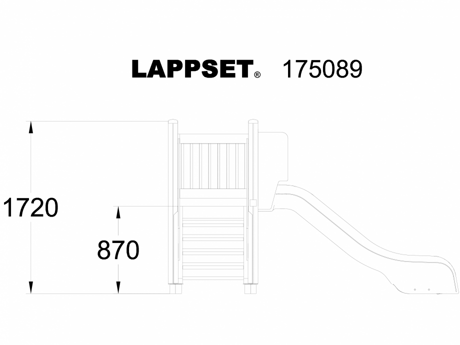 Pagina 1-CAD-DWG Echipament de joaca pentru copii - 175089 LAPPSET Detaliu de produs CLOVER 