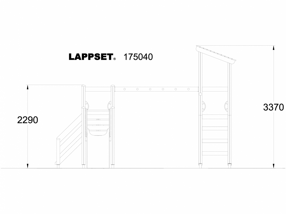 Pagina 1-CAD-DWG Echipament de joaca pentru copii - 175040 LAPPSET Detaliu de produs CLOVER 