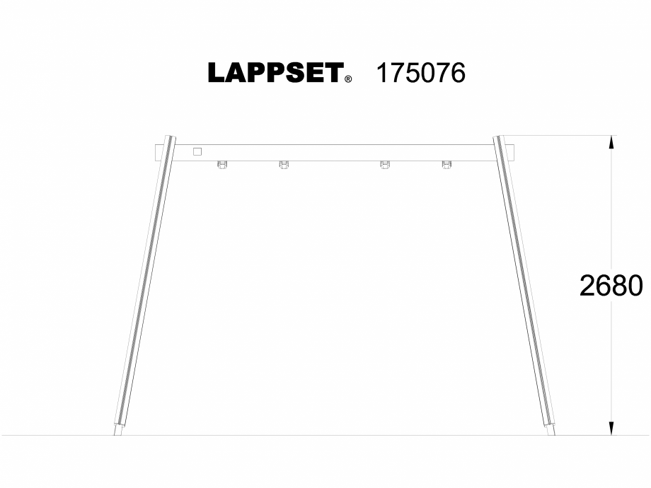 Pagina 1-CAD-DWG Echipament de joaca pentru copii - 175076 LAPPSET Detaliu de produs CLOVER 