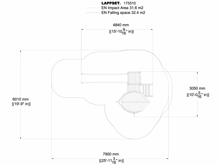 Pagina 1-CAD-DWG Echipament de joaca pentru copii - 175510 LAPPSET Detaliu de produs FLORA 