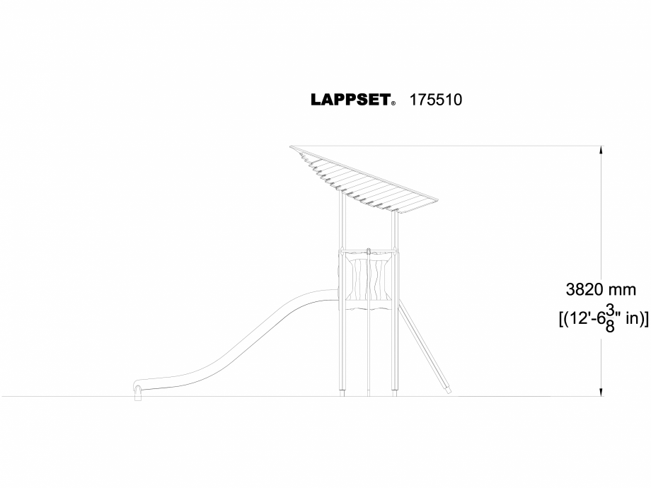 Pagina 1-CAD-DWG Echipament de joaca pentru copii - 175510(1) LAPPSET Detaliu de produs FLORA 