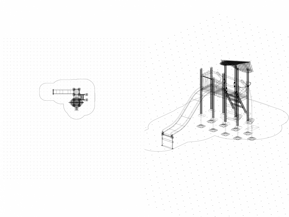 Pagina 1-CAD-DWG Echipament de joaca pentru copii - 175510(2) LAPPSET Detaliu de produs FLORA 