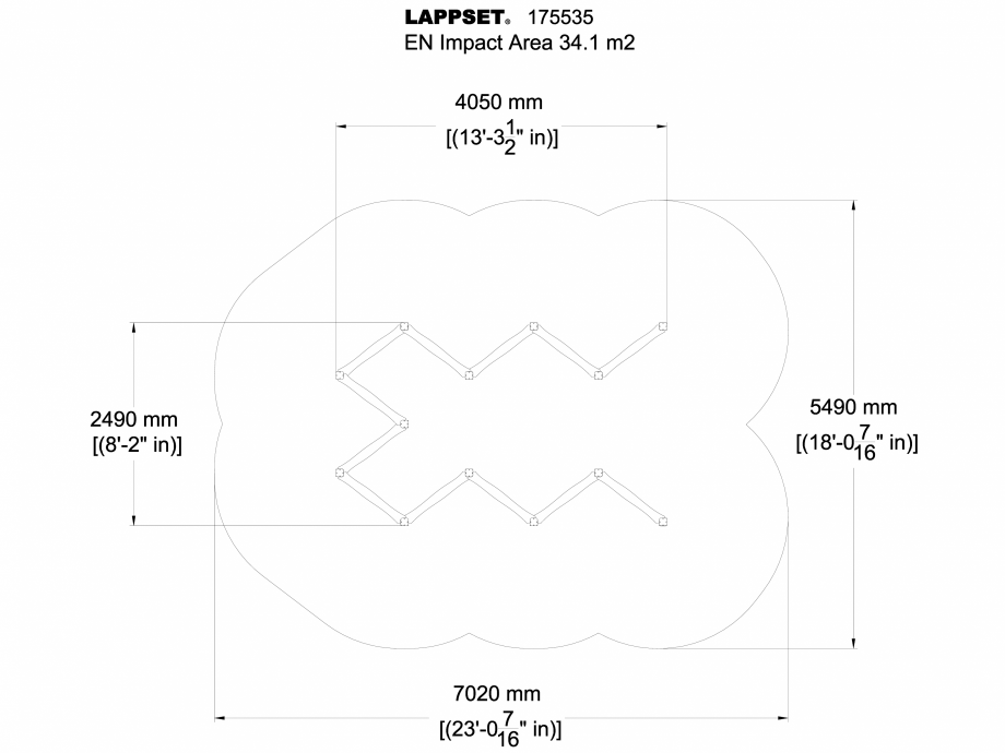 Pagina 1 - CAD-DWG Echipament de joaca pentru copii - 175535(1) LAPPSET Detaliu de produs FLORA 