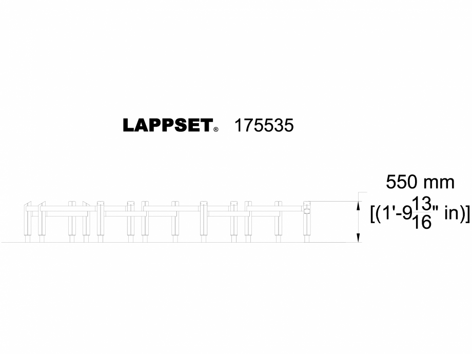 Pagina 1-CAD-DWG Echipament de joaca pentru copii - 175535 LAPPSET Detaliu de produs FLORA 