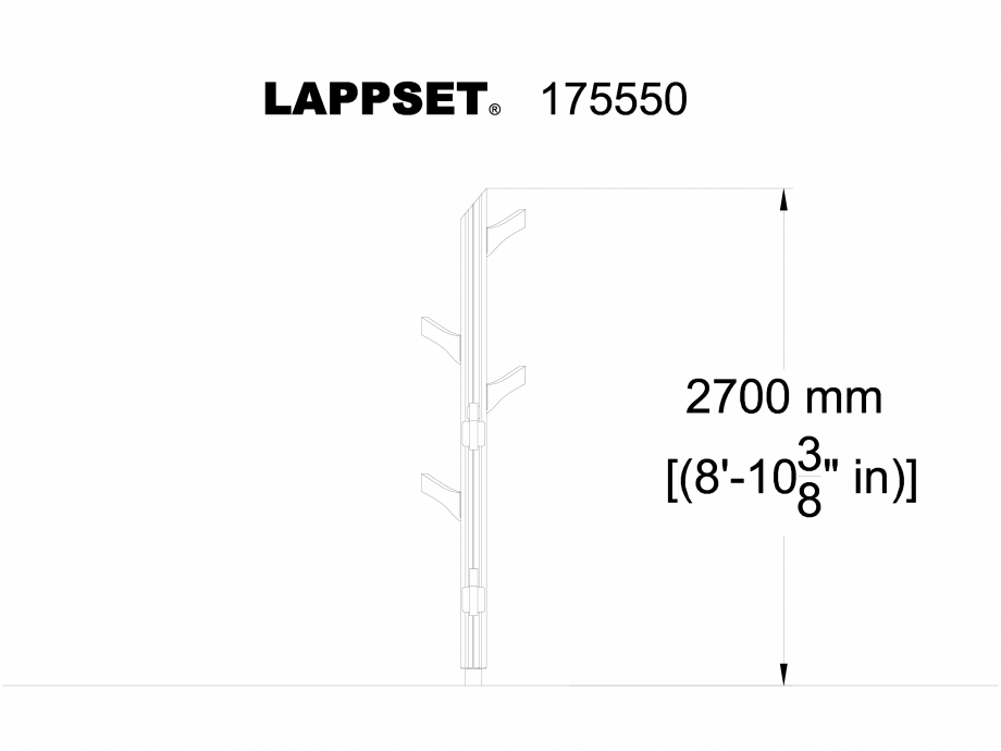 Pagina 1-CAD-DWG Echipament de joaca pentru copii - 175550(1) LAPPSET Detaliu de produs FLORA 