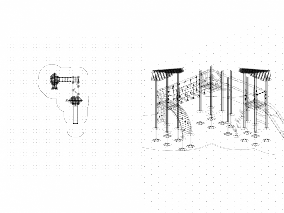 Pagina 1-CAD-DWG Echipament de joaca pentru copii - 175520(2) LAPPSET Detaliu de produs FLORA 