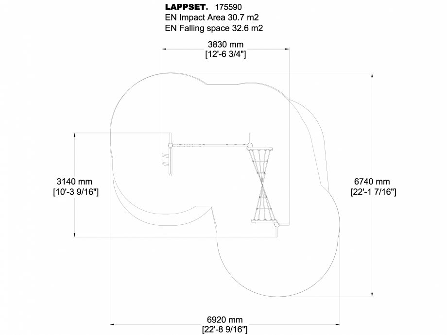 Pagina 1-CAD-DWG Echipament de joaca pentru copii - 175590(1) LAPPSET Detaliu de produs FLORA 