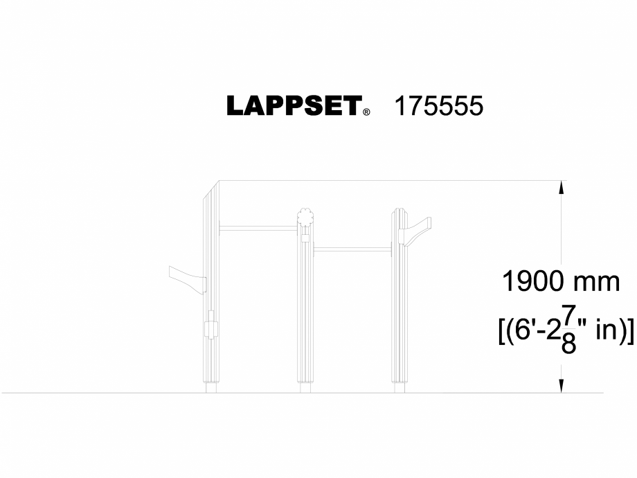 Pagina 1-CAD-DWG Echipament de joaca pentru copii - 175555(1) LAPPSET Detaliu de produs FLORA 