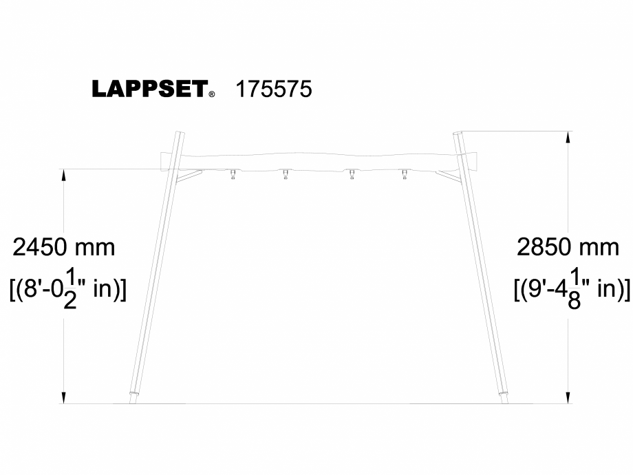 Pagina 1-CAD-DWG Echipament de joaca pentru copii - 175575(1) LAPPSET Detaliu de produs FLORA 