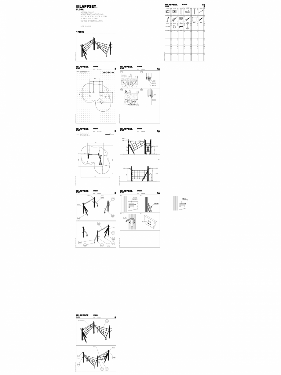 Pagina 1-CAD-DWG Echipament de joaca pentru copii - 175590(2) LAPPSET Detaliu de produs FLORA 