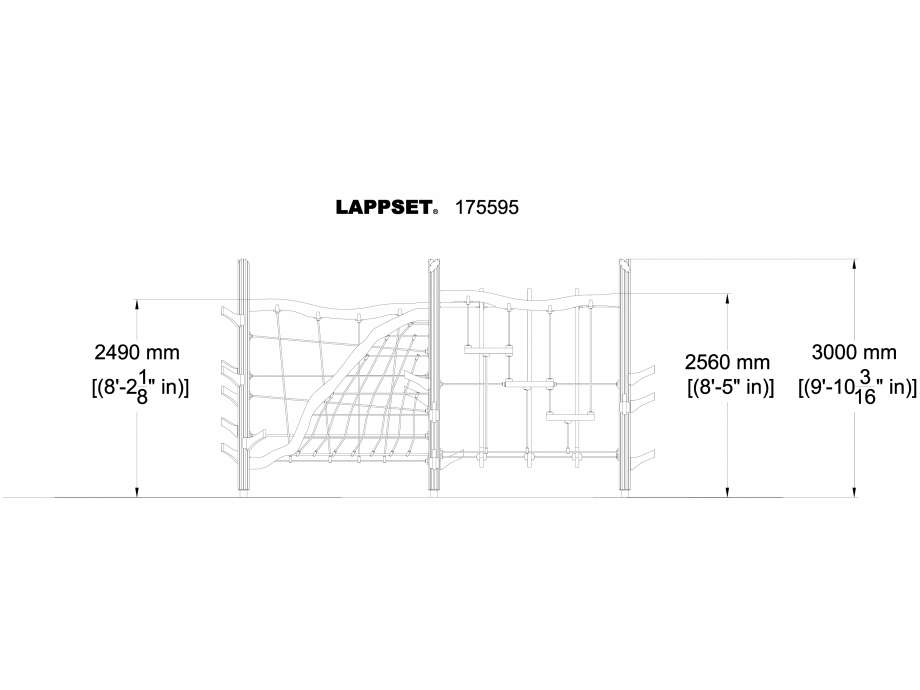 Pagina 1-CAD-DWG Echipament de joaca pentru copii - 175595(1) LAPPSET Detaliu de produs FLORA 