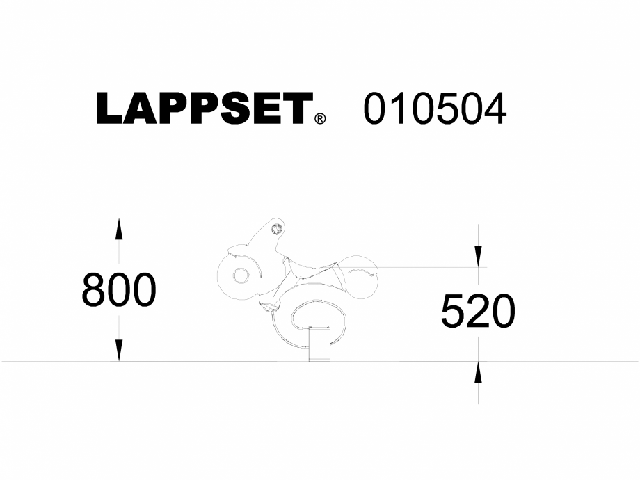 Pagina 1-CAD-DWG Echipament de joaca pentru copii - 010504 LAPPSET Detaliu de produs NEW FINNO 