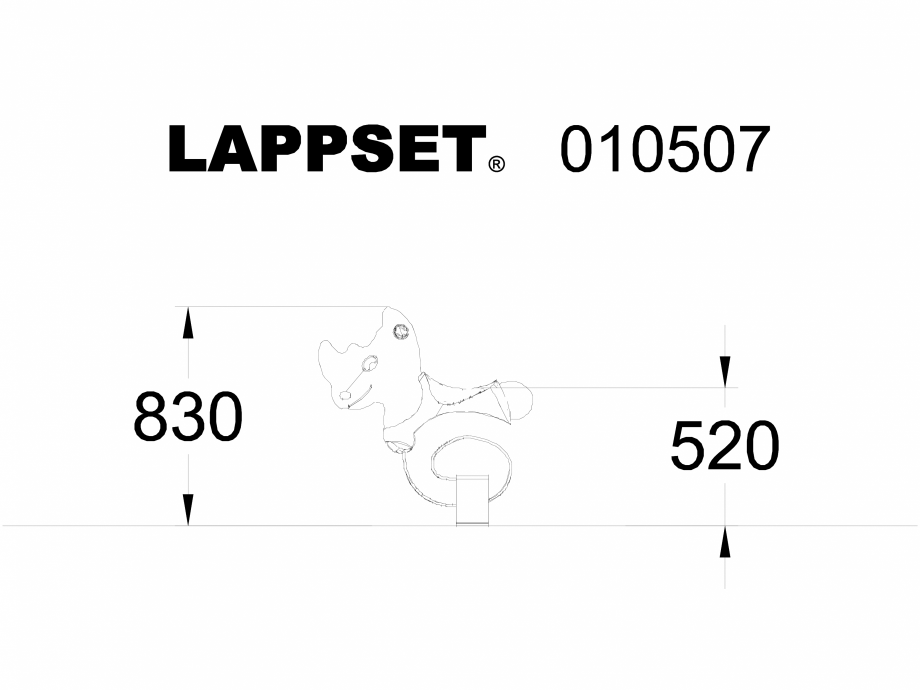Pagina 1-CAD-DWG Echipament de joaca pentru copii - 010507 LAPPSET Detaliu de produs NEW FINNO 