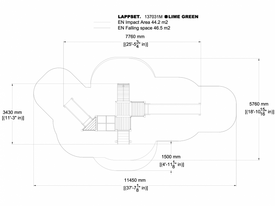 Pagina 1-CAD-DWG Echipament de joaca pentru copii - 137031 LAPPSET Detaliu de produs NEW FINNO 