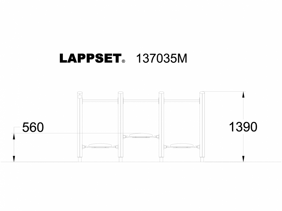 Pagina 1-CAD-DWG Echipament de joaca pentru copii - 137035 LAPPSET Detaliu de produs NEW FINNO 