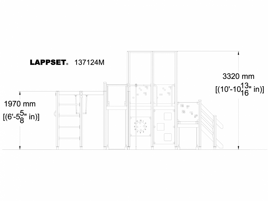 Pagina 1-CAD-DWG Echipament de joaca pentru copii - 137124 LAPPSET Detaliu de produs NEW FINNO 