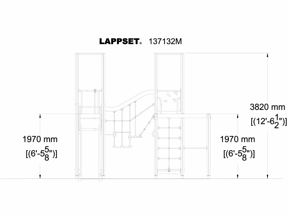Pagina 1-CAD-DWG Echipament de joaca pentru copii - 137132 LAPPSET Detaliu de produs NEW FINNO 