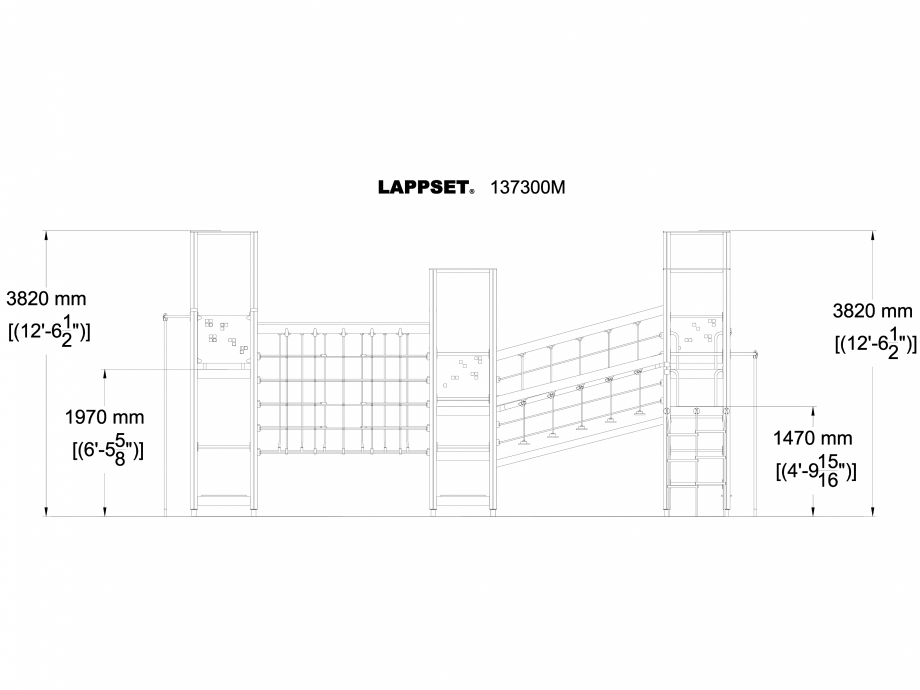 Pagina 1-CAD-DWG Echipament de joaca pentru copii - 137300 LAPPSET Detaliu de produs NEW FINNO 