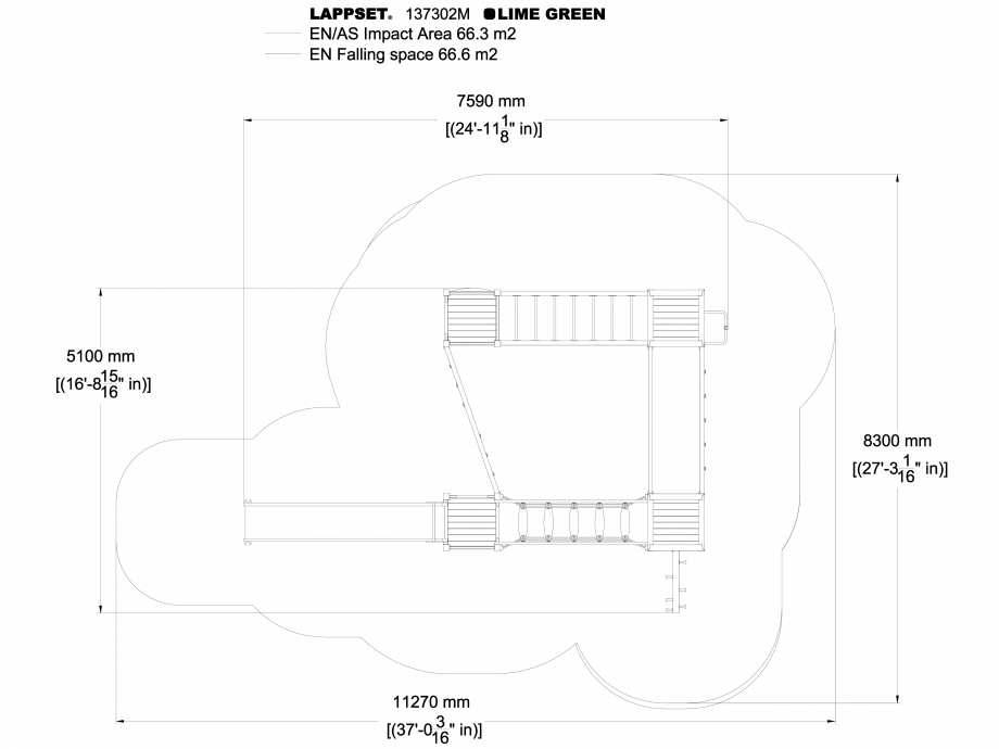 Pagina 1-CAD-DWG Echipament de joaca pentru copii - 137302 LAPPSET Detaliu de produs NEW FINNO 