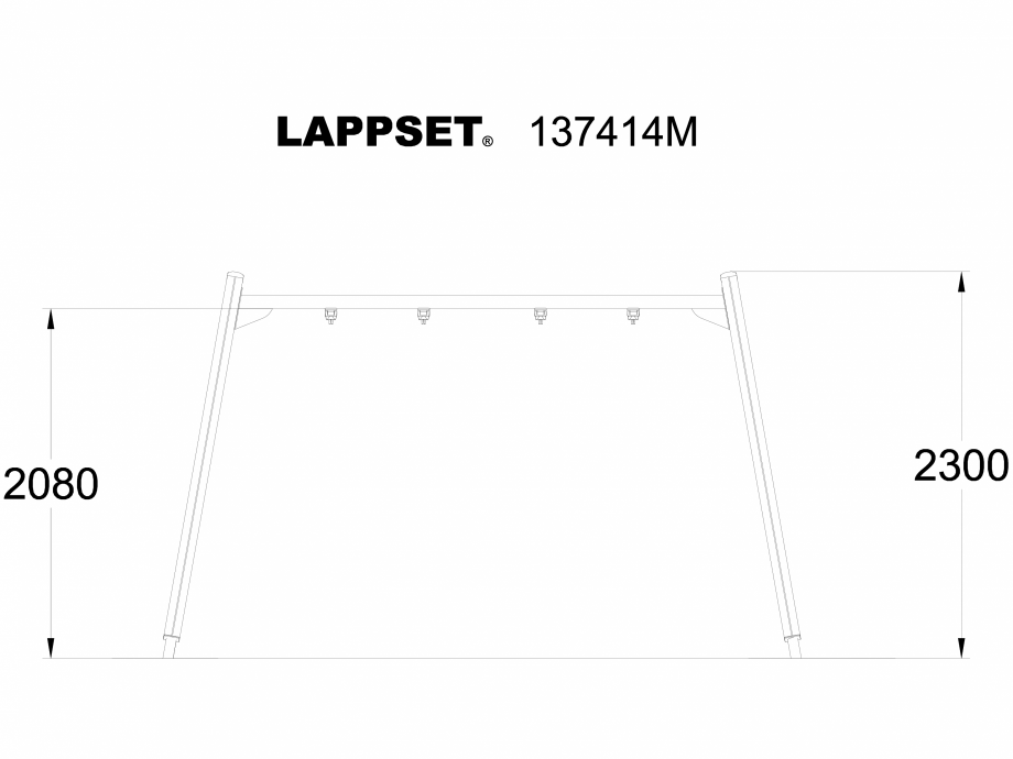Pagina 1-CAD-DWG Echipament de joaca pentru copii - 137414 LAPPSET Detaliu de produs NEW FINNO 