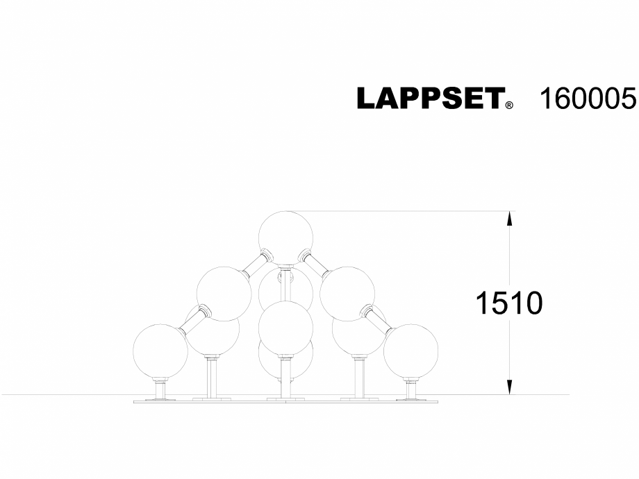 Pagina 1-CAD-DWG Echipament de joaca pentru copii - 160005 LAPPSET Detaliu de produs NEW FINNO 
