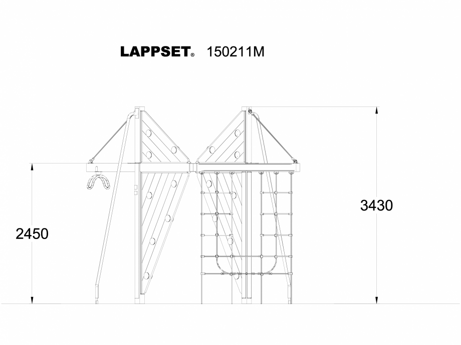 Pagina 1-CAD-DWG Echipament de joaca pentru copii - 150211 LAPPSET Detaliu de produs NEW FINNO 