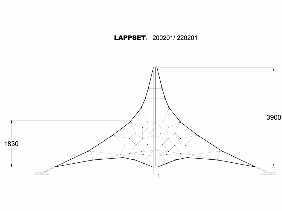 Pagina 1 - CAD-DWG Echipament de joaca pentru copii - 200201 LAPPSET Detaliu de produs CLOXX 