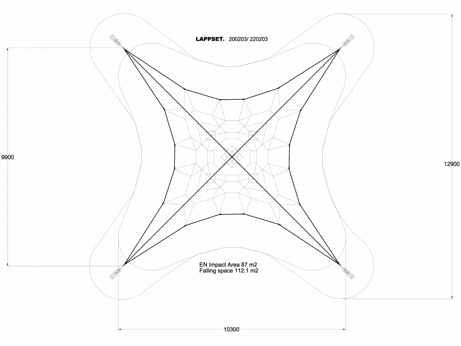 Pagina 1 - CAD-DWG Echipament de joaca pentru copii - 200203(1) LAPPSET Detaliu de produs CLOXX 