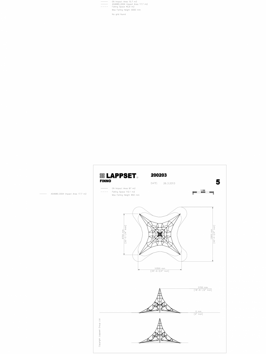 Pagina 1 - CAD-DWG Echipament de joaca pentru copii - 200203(3) LAPPSET Detaliu de produs CLOXX 