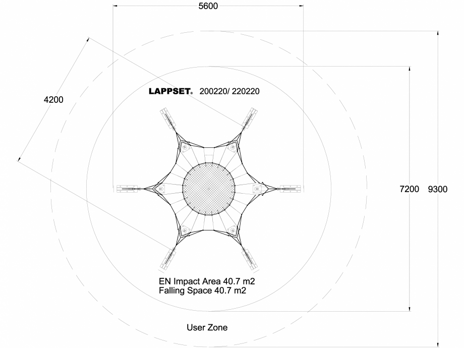 Pagina 1 - CAD-DWG Echipament de joaca pentru copii - 200220(1) LAPPSET Detaliu de produs CLOXX 
