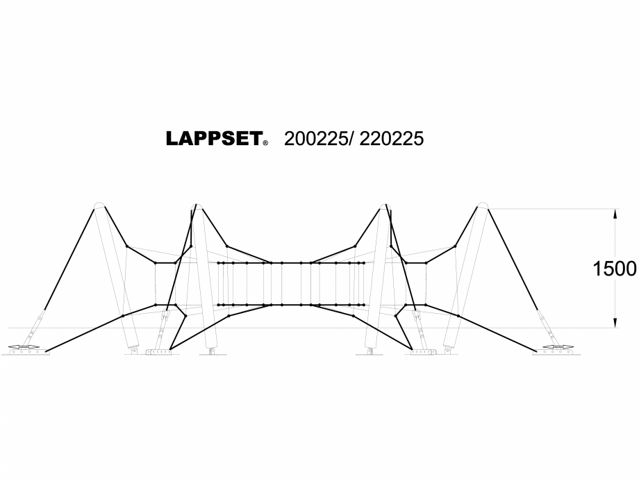 Pagina 1-CAD-DWG Echipament de joaca pentru copii - 200225 LAPPSET Detaliu de produs CLOXX 