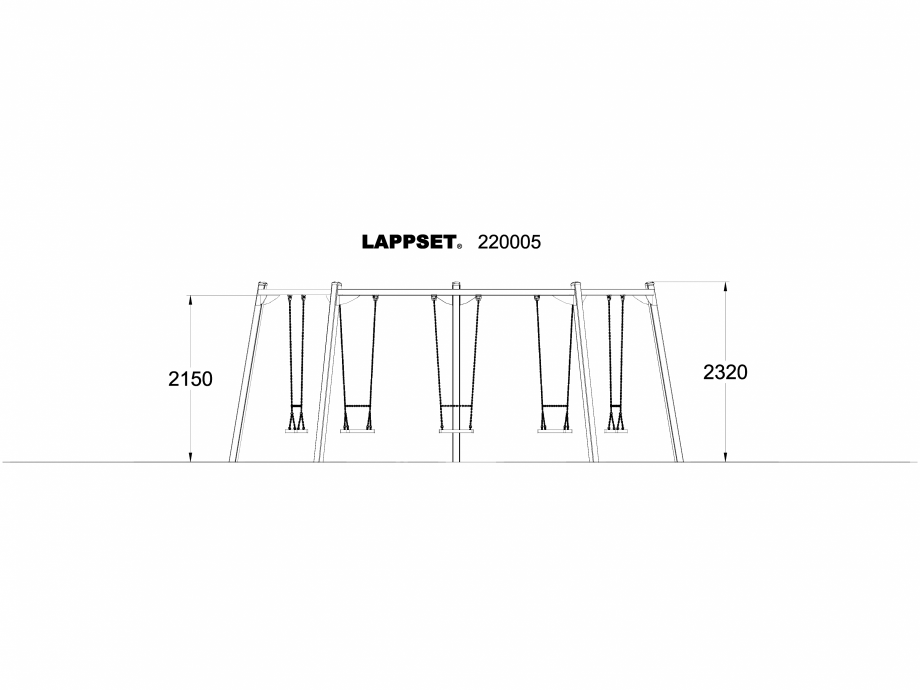 Pagina 1-CAD-DWG Echipament de joaca pentru copii - 220005(1) LAPPSET Detaliu de produs CLOXX 