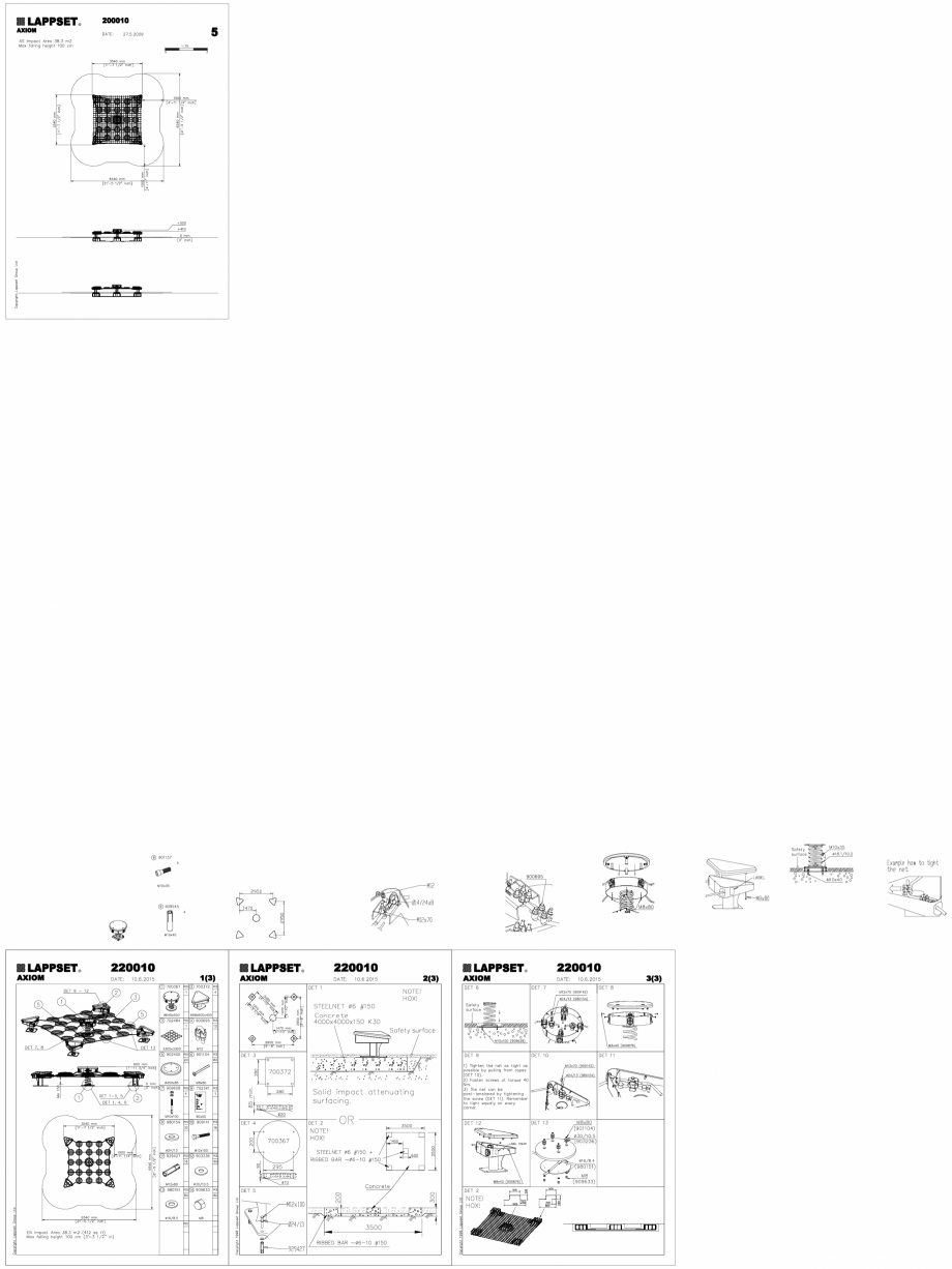 Pagina 1 - CAD-DWG Echipament de joaca pentru copii - 220010(2) LAPPSET Detaliu de produs CLOXX 