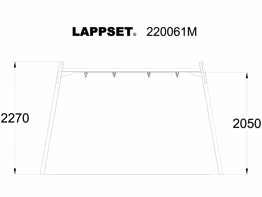 Pagina 1-CAD-DWG Echipament de joaca pentru copii - 220061M LAPPSET Detaliu de produs CLOXX 