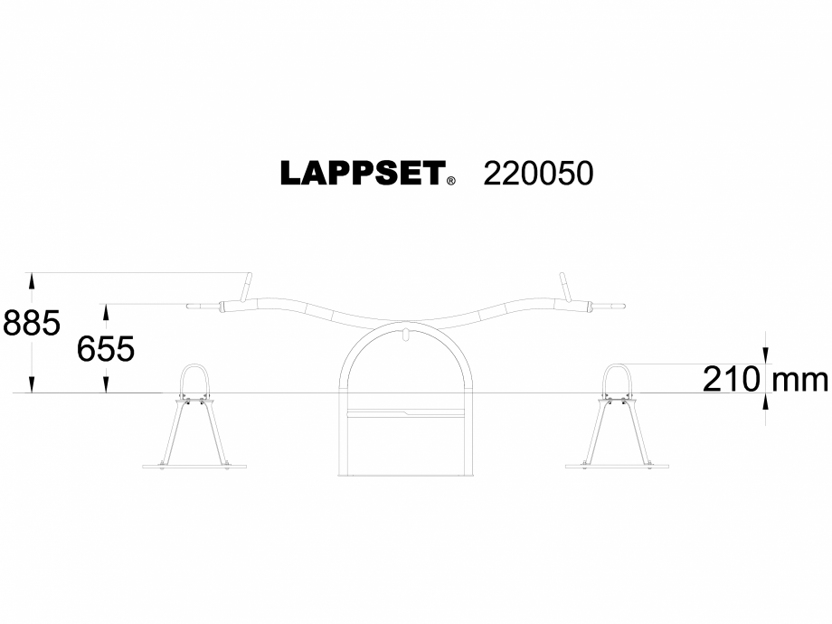 Pagina 1 - CAD-DWG Echipament de joaca pentru copii - 220050SI LAPPSET Detaliu de produs CLOXX 