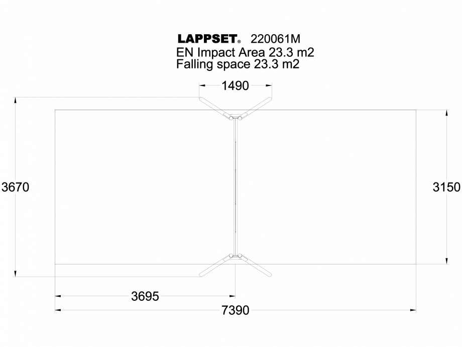Pagina 1-CAD-DWG Echipament de joaca pentru copii - 220061M(1) LAPPSET Detaliu de produs CLOXX 
